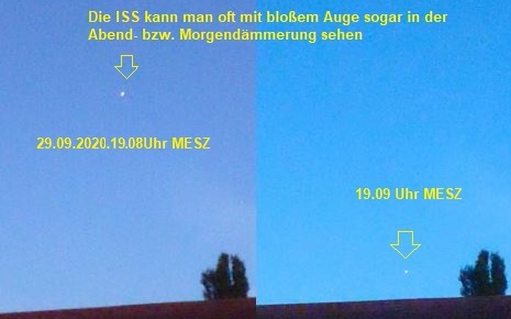 ISS am Abend